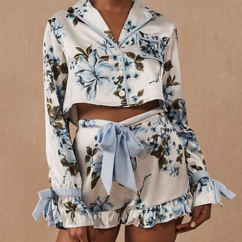 Anthropologie BHLDN  Beach Riot Hetta Floral Pajama Set Small